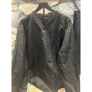 Port Authority Pullover V Neck  Wind Breaker Size 2x Black